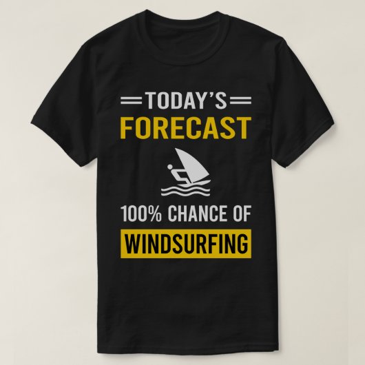 Windsurfing Windsurf Windsurfer heute T-Shirt (Design vorne)