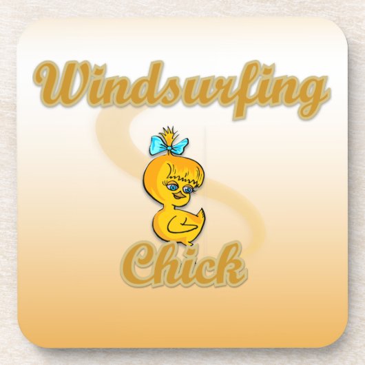 Windsurfkick Getränkeuntersetzer (Vorderseite)