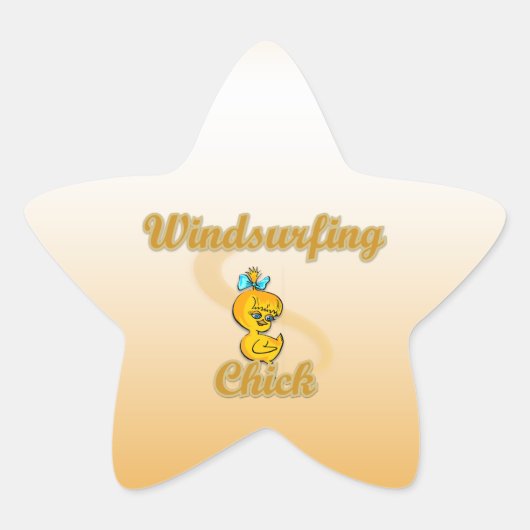 Windsurfkick Stern-Aufkleber (Vorderseite)
