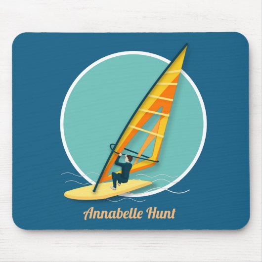 Windsurfmaus Pad Mousepad (Vorne)