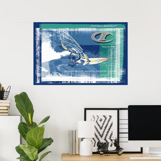 Windsurfposter Poster (Heimbüro)