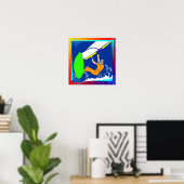 Windsurfposter Poster (Heimbüro)