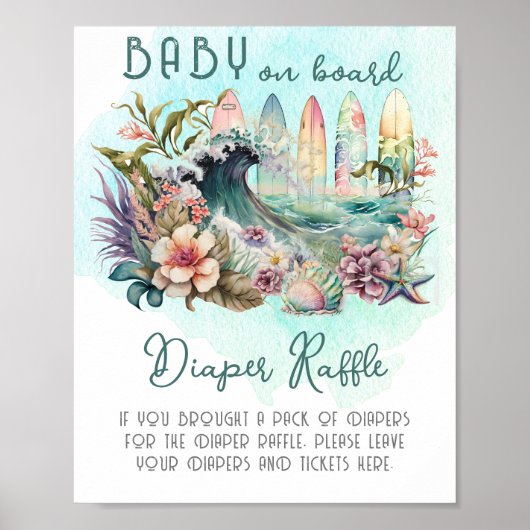 Windsurftaucher-Raffle Poster (Vorne)