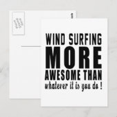 Windsurfummern phantastischer als alles, was man h postkarte (Vorne/Hinten)