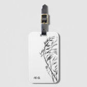 Windswept Bamboo, bent bamboo Gepäckanhänger (Vorderseite Vertikal)