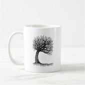 windswept Baum des Lebens Kaffeetasse (Links)