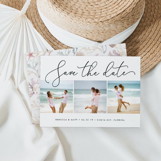 WindSwept | Beach Wedding Save the Date Foto