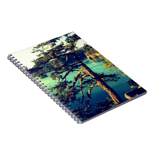 Windswept Küsten-Baum-Notizbuch ~ Notizblock (Rechte Seite)