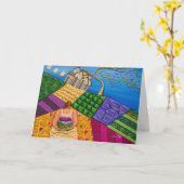 Windswept launisches karte (Gelbe Blume)