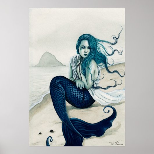 WindSwept Mermaid Poster (Vorne)