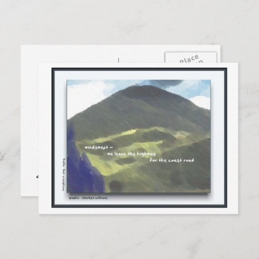 WindSwept Postkarte (Vorne/Hinten)