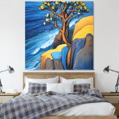 WindSwept Serenity Leinwanddruck (Insitu (Schlafzimmer))