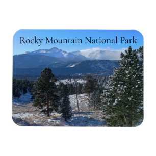WindSwept Snow Rocky Mountain Nationalpark Magnet