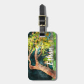 WindSwept Tree Gepäckanhänger (Vorderseite vertikal)