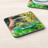 WindSwept Tree Getränkeuntersetzer (Linke Seite)