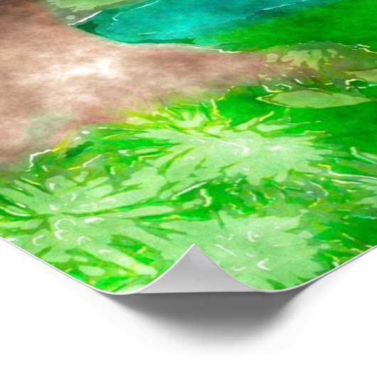 WindSwept Tree Poster (Ecke)