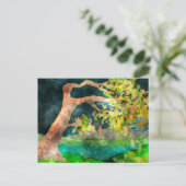 WindSwept Tree Postkarte (Stehend Vorderseite)