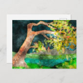 WindSwept Tree Postkarte (Vorne/Hinten)