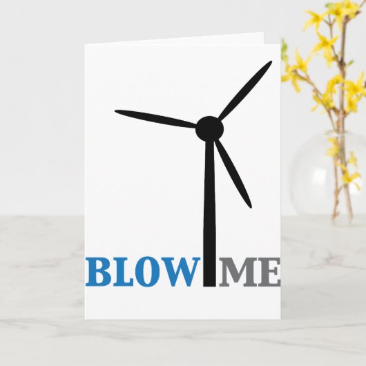 Windturbine blasen karte (Gelbe Blume)