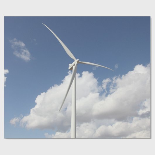 Windturbine Geschenkpapier (Flach)