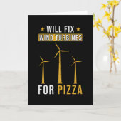 Windturbine Karte (Gelbe Blume)