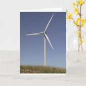 Windturbine Karte (Gelbe Blume)