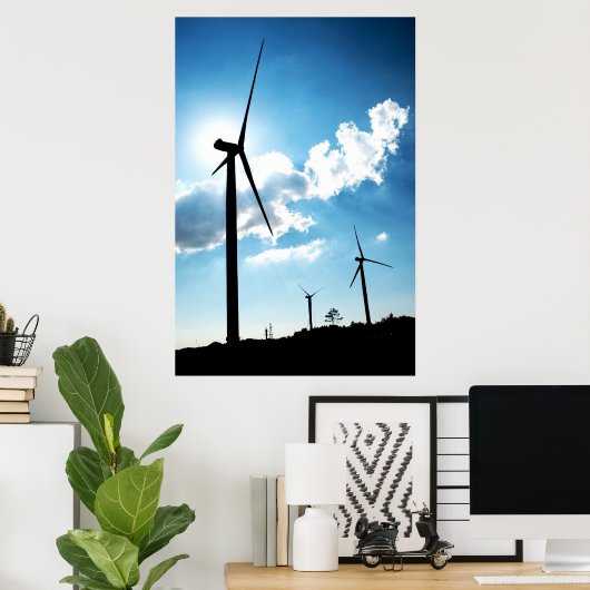 Windturbine Poster (Heimbüro)