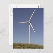 Windturbine Postkarte (Vorne/Hinten)