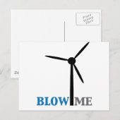 Windturbine Postkarte (Vorne/Hinten)