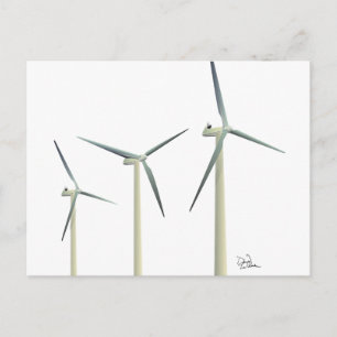 Windturbine Postkarte