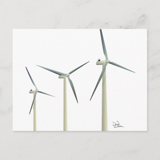 Windturbine Postkarte (Vorderseite)