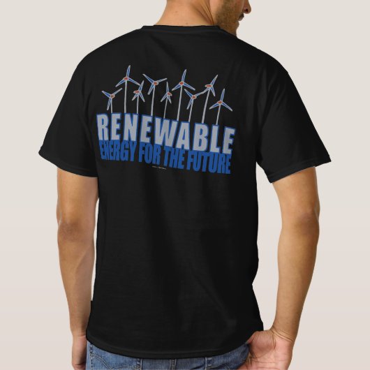 Windturbinen für Power T-Shirt (Rückseite)
