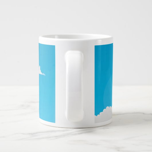 Windturbinen Jumbo-Tasse (Rückseite)