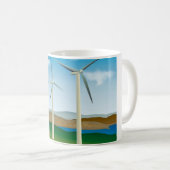Windturbinen Kaffeetasse (VorderseiteRechts)