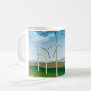Windturbinen Kaffeetasse