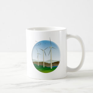 Windturbinen Kaffeetasse