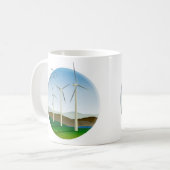 Windturbinen Kaffeetasse (Vorderseite Links)
