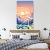 Windturbinen Leinwanddruck (Insitu (Schlafzimmer))