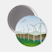 Windturbinen Magnet (Vorderseite/Rückseite)