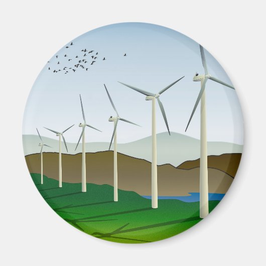 Windturbinen Magnet (Vorne)