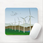 Windturbinen Mousepad (Mit Mouse)