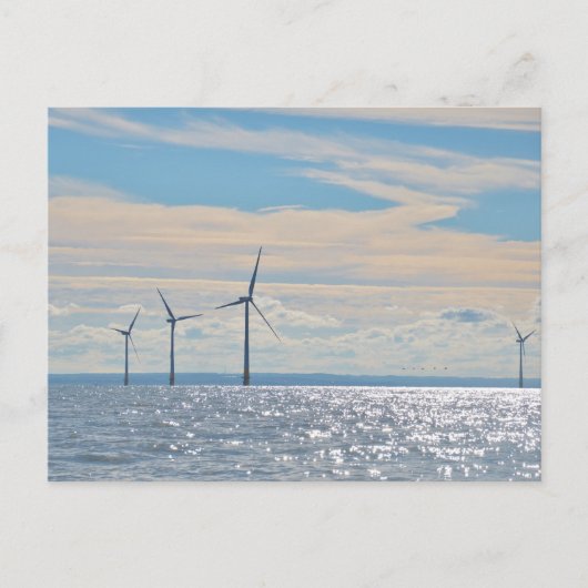 Windturbinen Postkarte (Vorderseite)