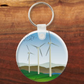 Windturbinen Schlüsselanhänger (Vorderseite)
