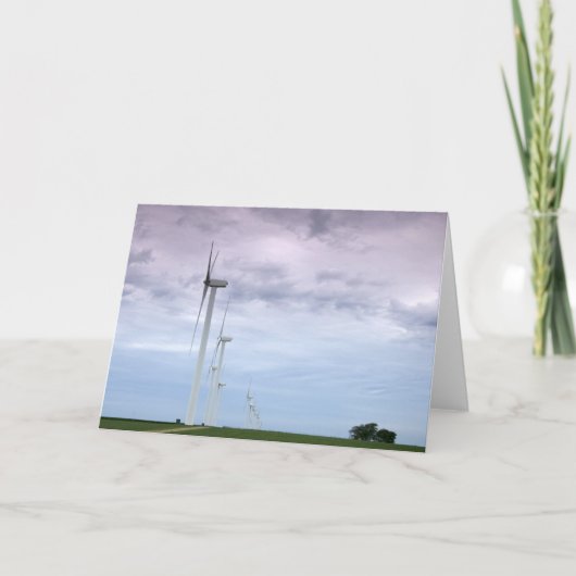Windturbinen Skyward Karte (Vorderseite)