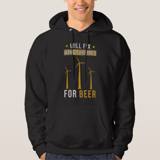 Windturbinen Sprichwort Funny Hoodie (Vorderseite)