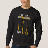 Windturbinen Sprichwort Funny Sweatshirt (Vorderseite)