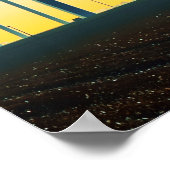 Windturbinenfeld-Sonnenuntergang-Poster Poster (Ecke)