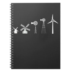 Windturbinengeschichte - Liebe für saubere Energi Notizblock