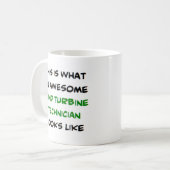 Windturbinentechniker, phantastisch kaffeetasse (Vorderseite Links)