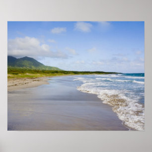 Windward Beach, Nevis Poster